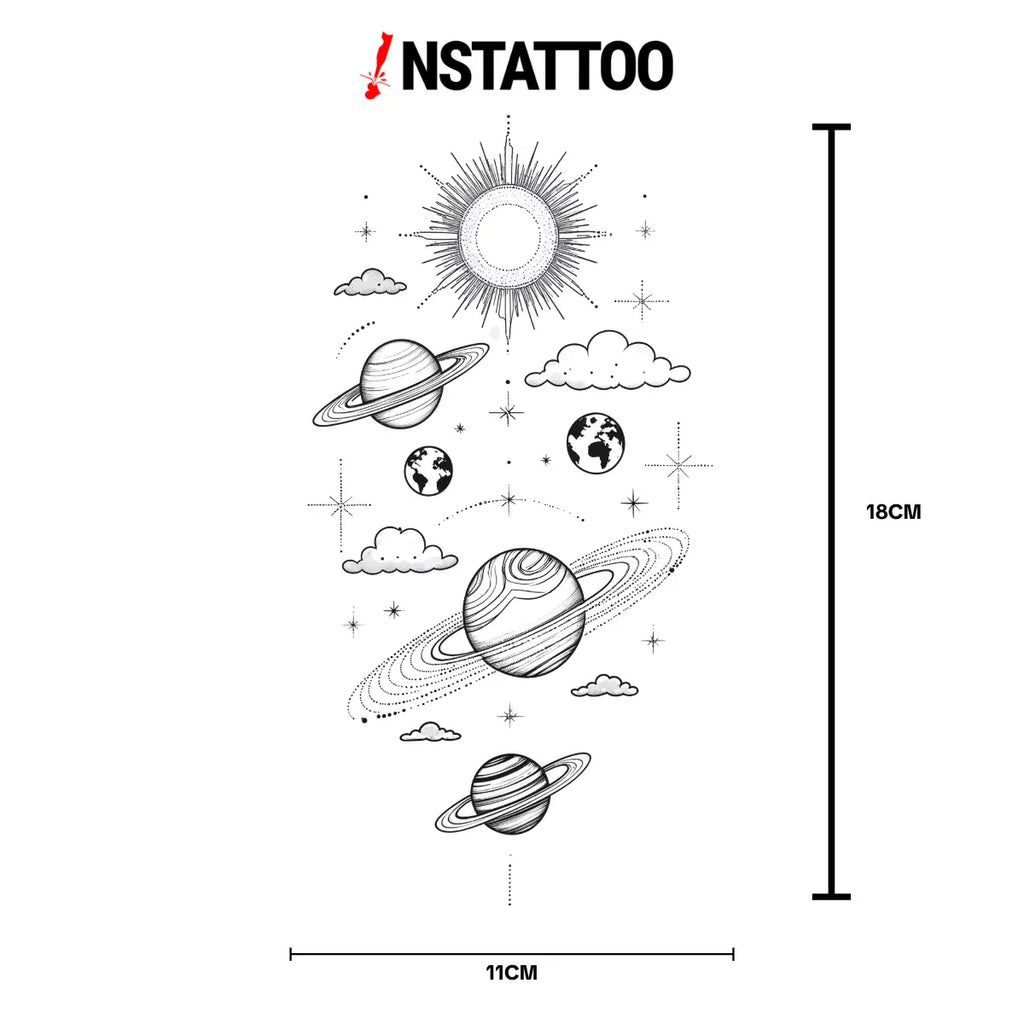 (Özel) Andromeda - Yarı Kalıcı Dövme