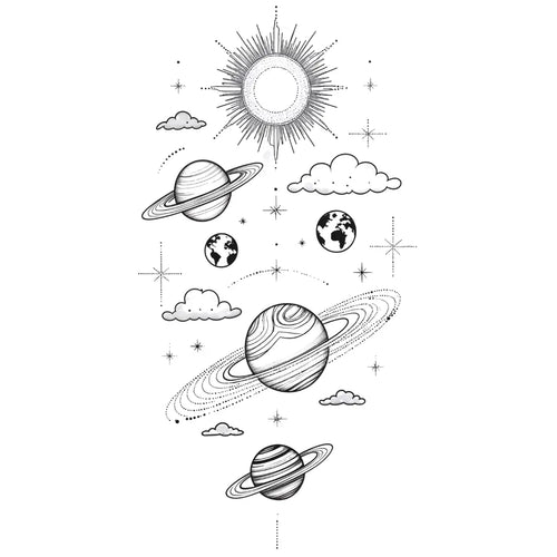 (Özel) Andromeda - Yarı Kalıcı Dövme