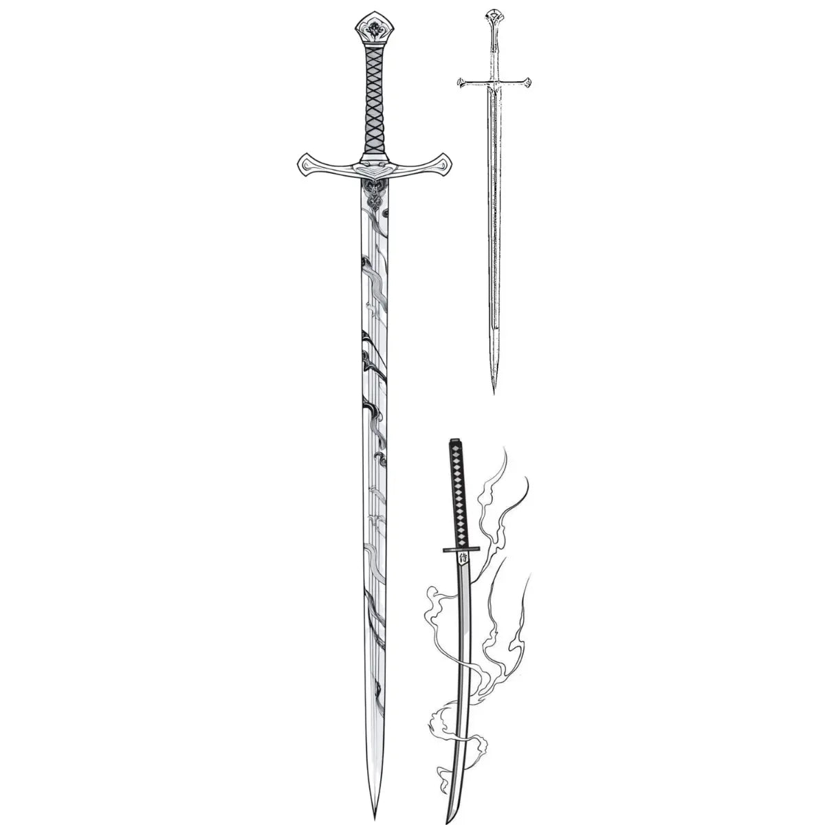 (Özel) Anduril - Yarı Kalıcı Dövme