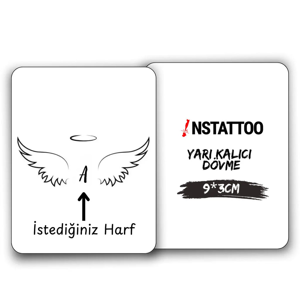 (İsme Özel) Angelet - Yarı Kalıcı Dövme