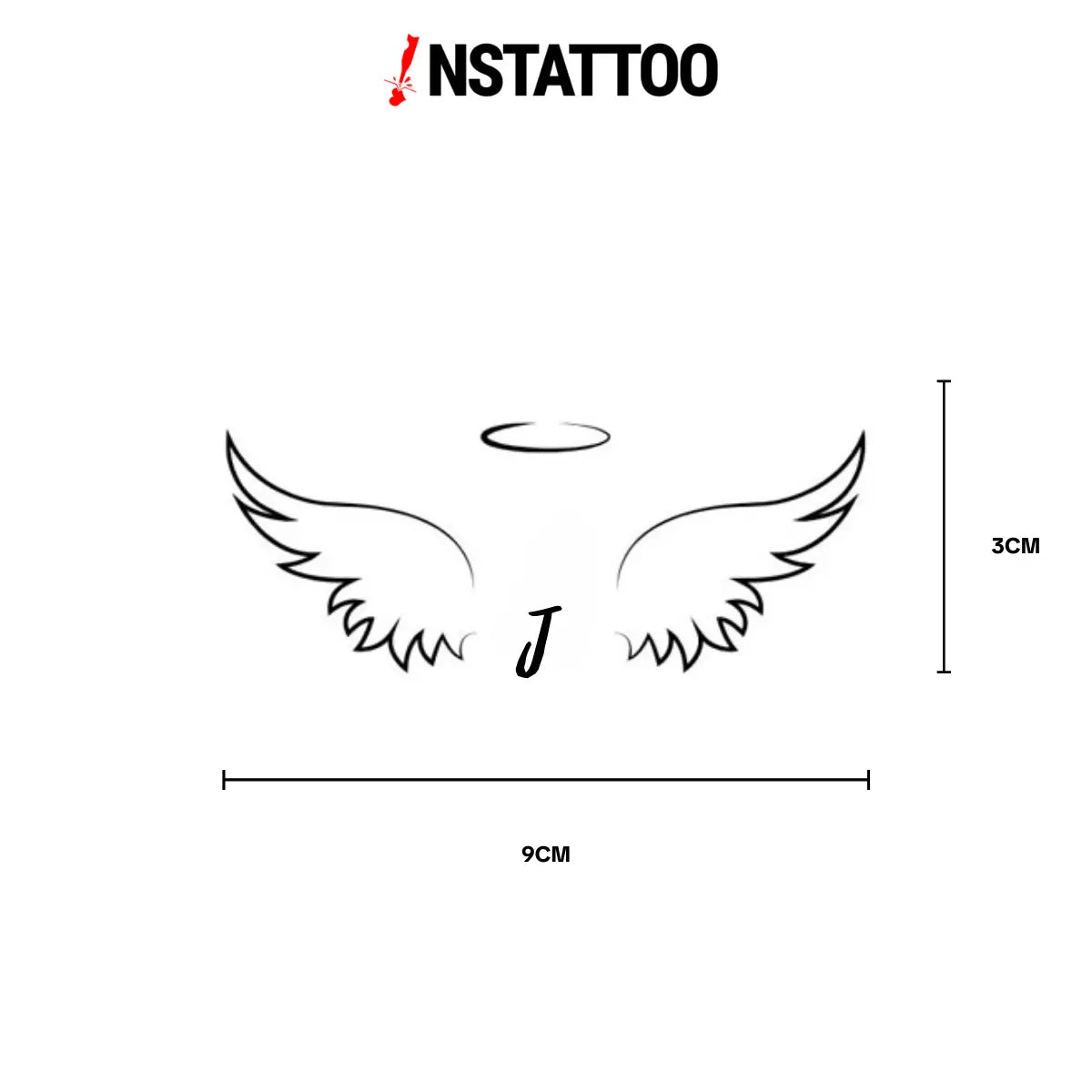 (İsme Özel) Angelet - Yarı Kalıcı Dövme