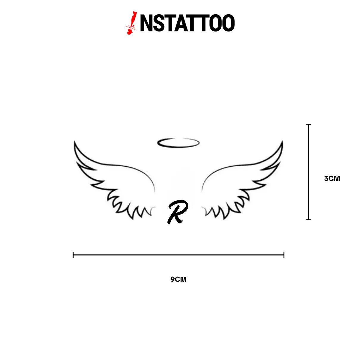 (İsme Özel) Angelet - Yarı Kalıcı Dövme