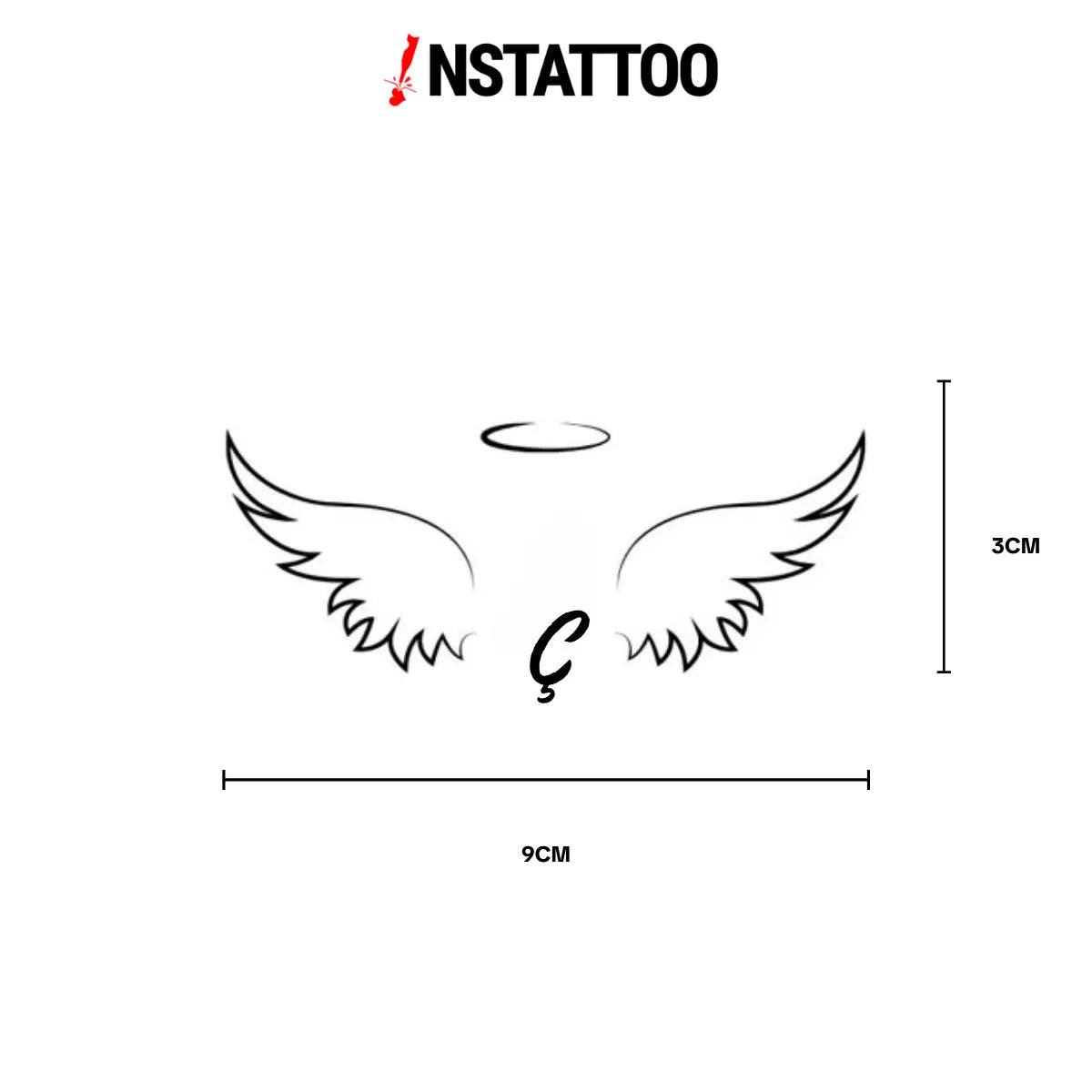 (İsme Özel) Angelet - Yarı Kalıcı Dövme