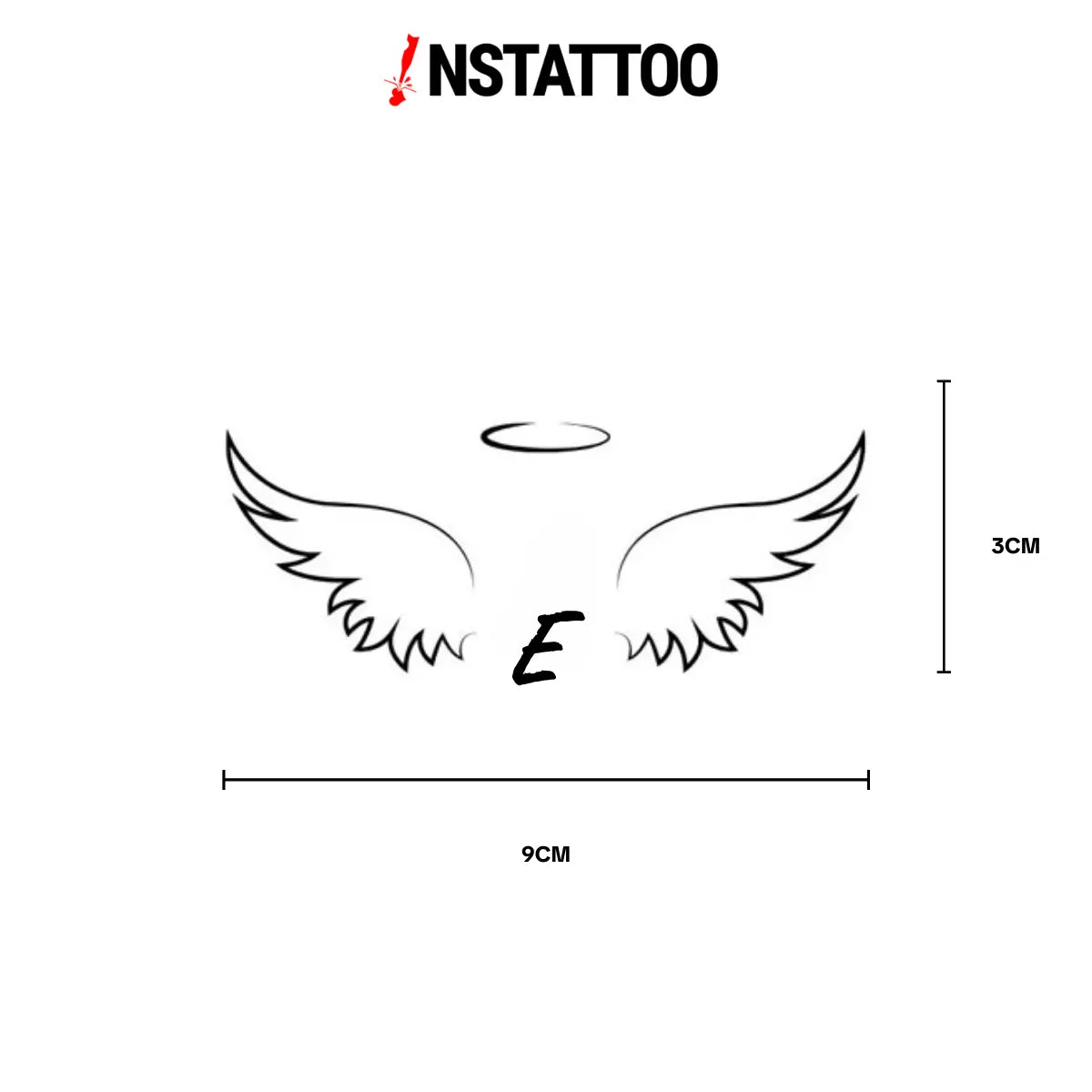(İsme Özel) Angelet - Yarı Kalıcı Dövme