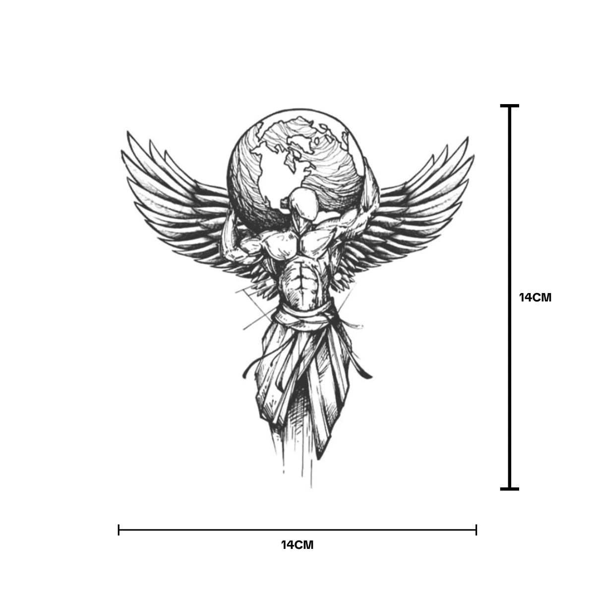 (Özel Tasarım) Atlas- Yarı Kalıcı Dövme