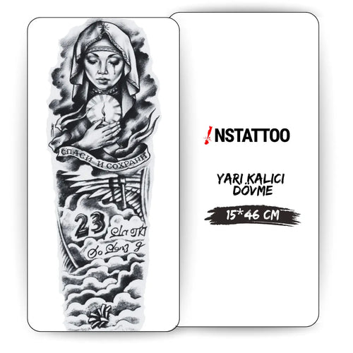 (Tüm Kol) Blessing - Yarı Kalıcı Dövme