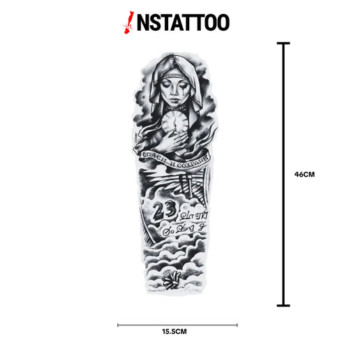 (Tüm Kol) Blessing - Yarı Kalıcı Dövme