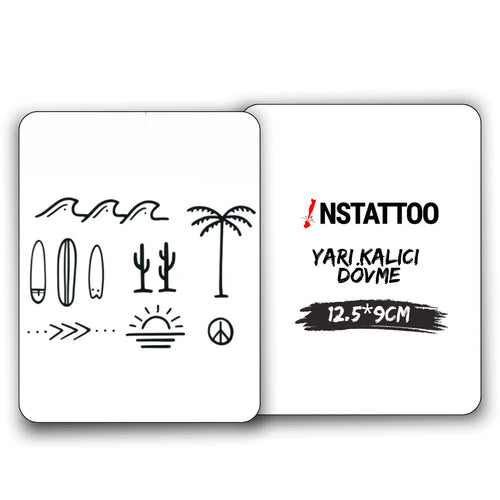 (Özel) Cactus - Yarı Kalıcı Dövme