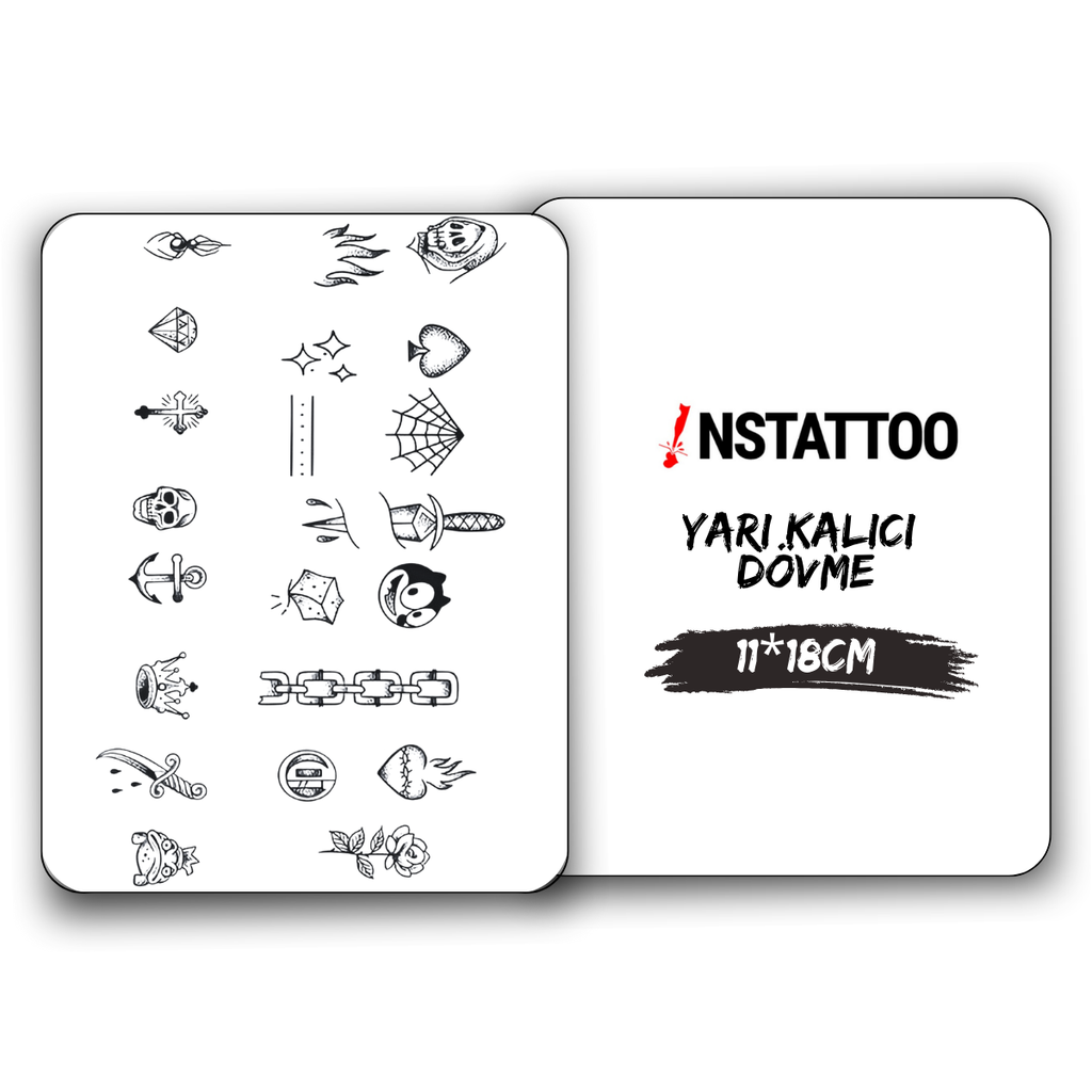 Cavaza Parmak Dövme - Yarı Kalıcı Dövme