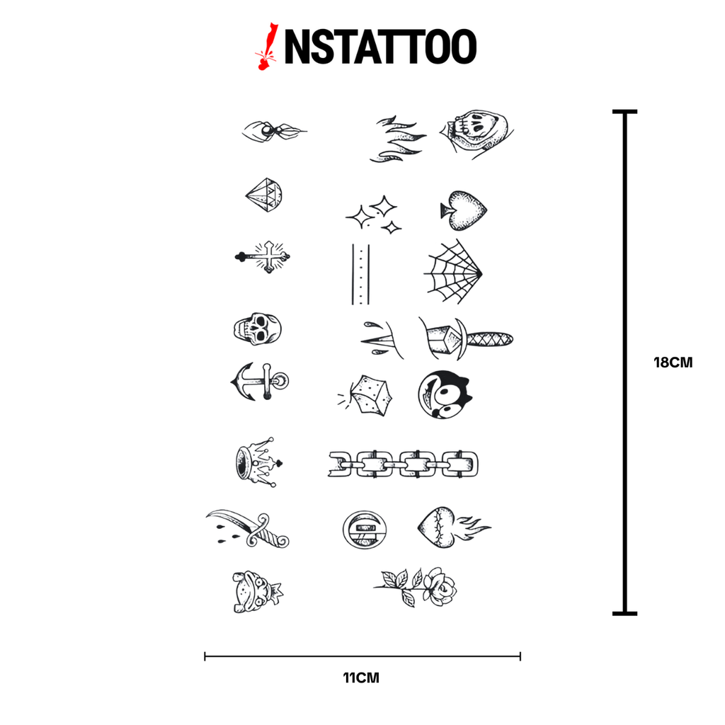 Cavaza Parmak Dövme - Yarı Kalıcı Dövme
