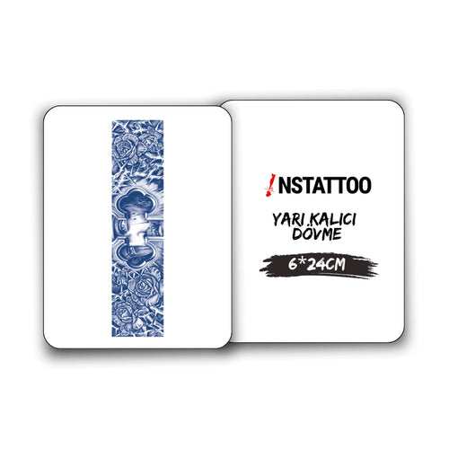 (Kol Şerit) Crusified - Yarı Kalıcı Dövme