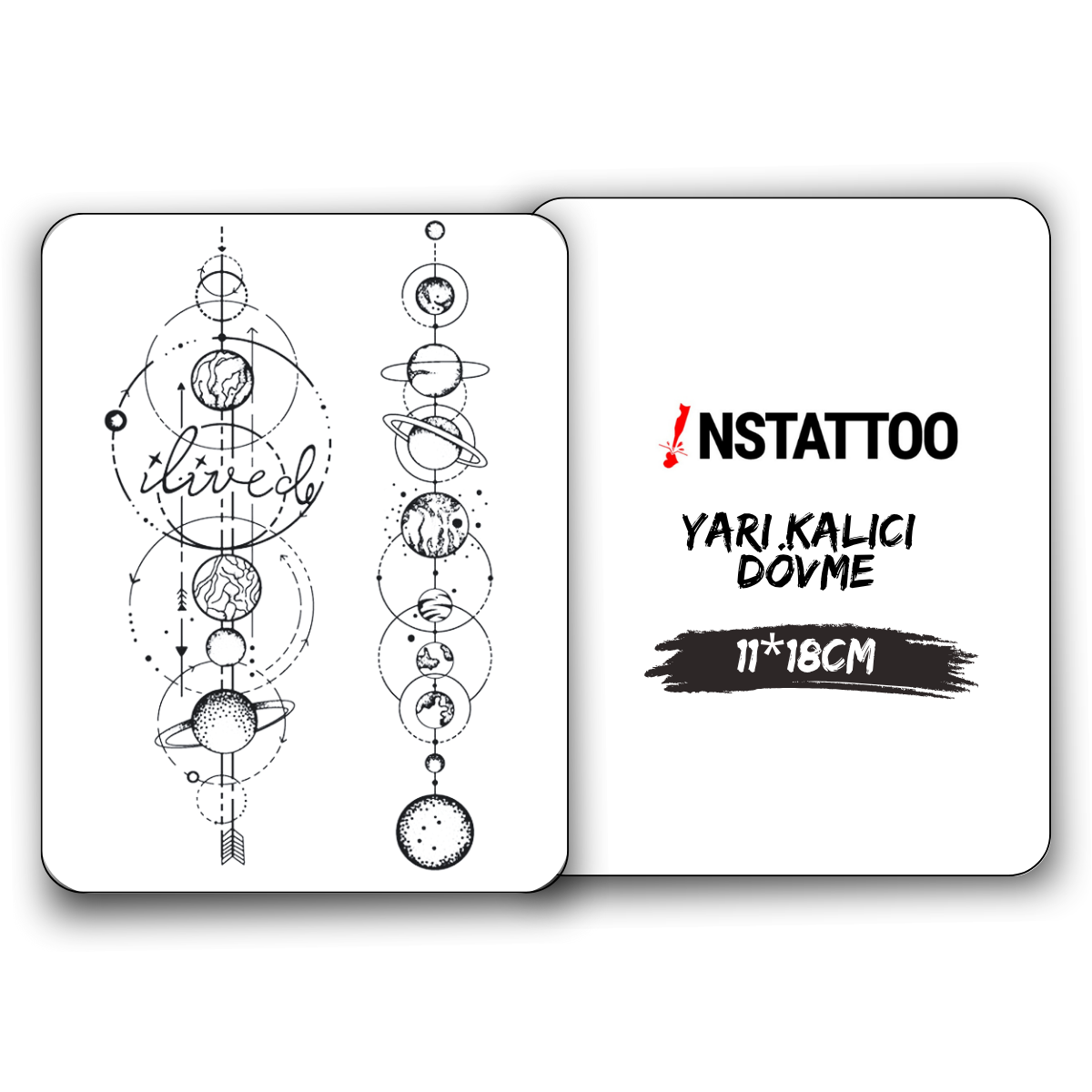 Ekinoks 2 Parça - Yarı Kalıcı Dövme