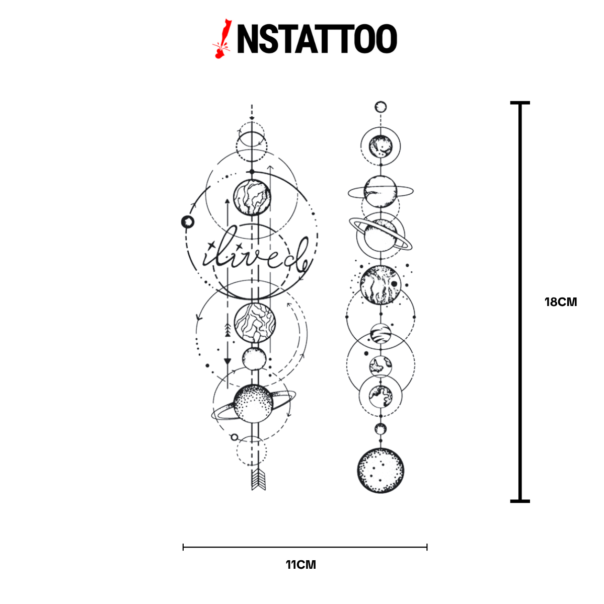 Ekinoks 2 Parça - Yarı Kalıcı Dövme