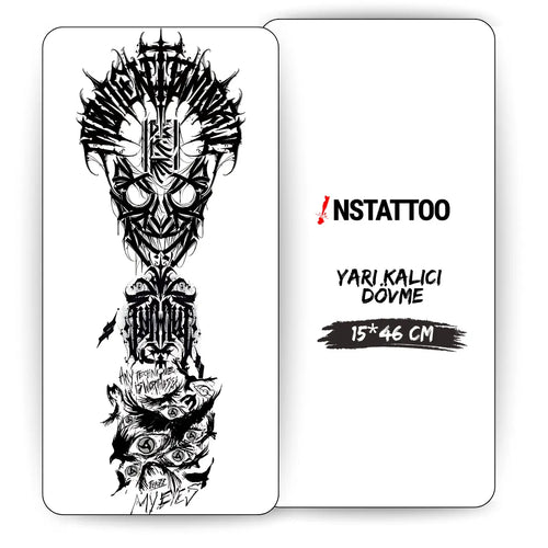 (Kol Kaplama) Eyes - Yarı Kalıcı Dövme