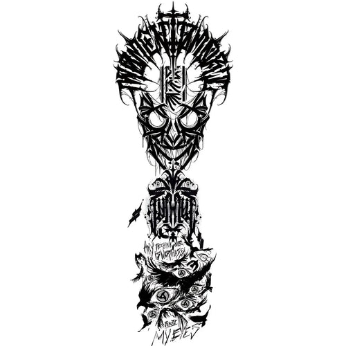 (Kol Kaplama) Eyes - Yarı Kalıcı Dövme