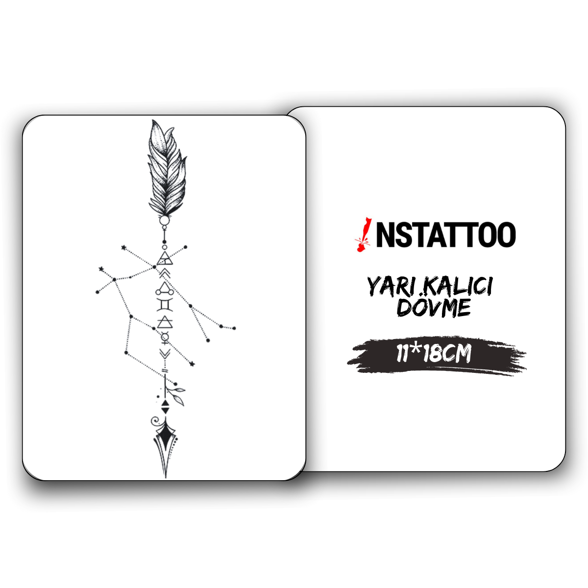 Feather - Yarı Kalıcı Dövme