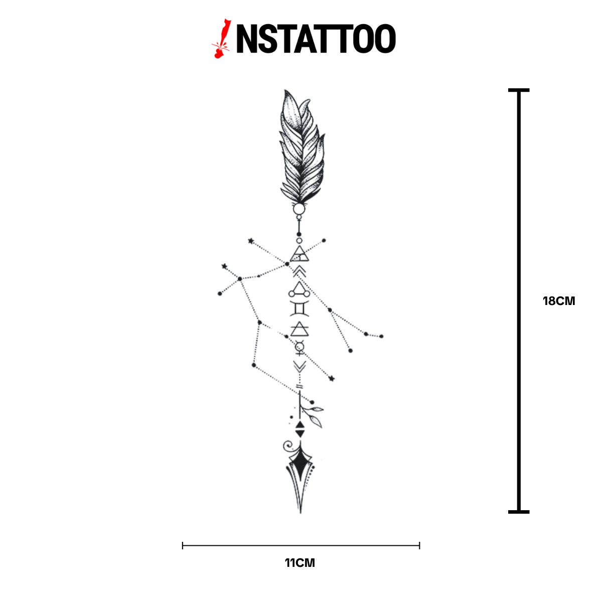 Feather - Yarı Kalıcı Dövme
