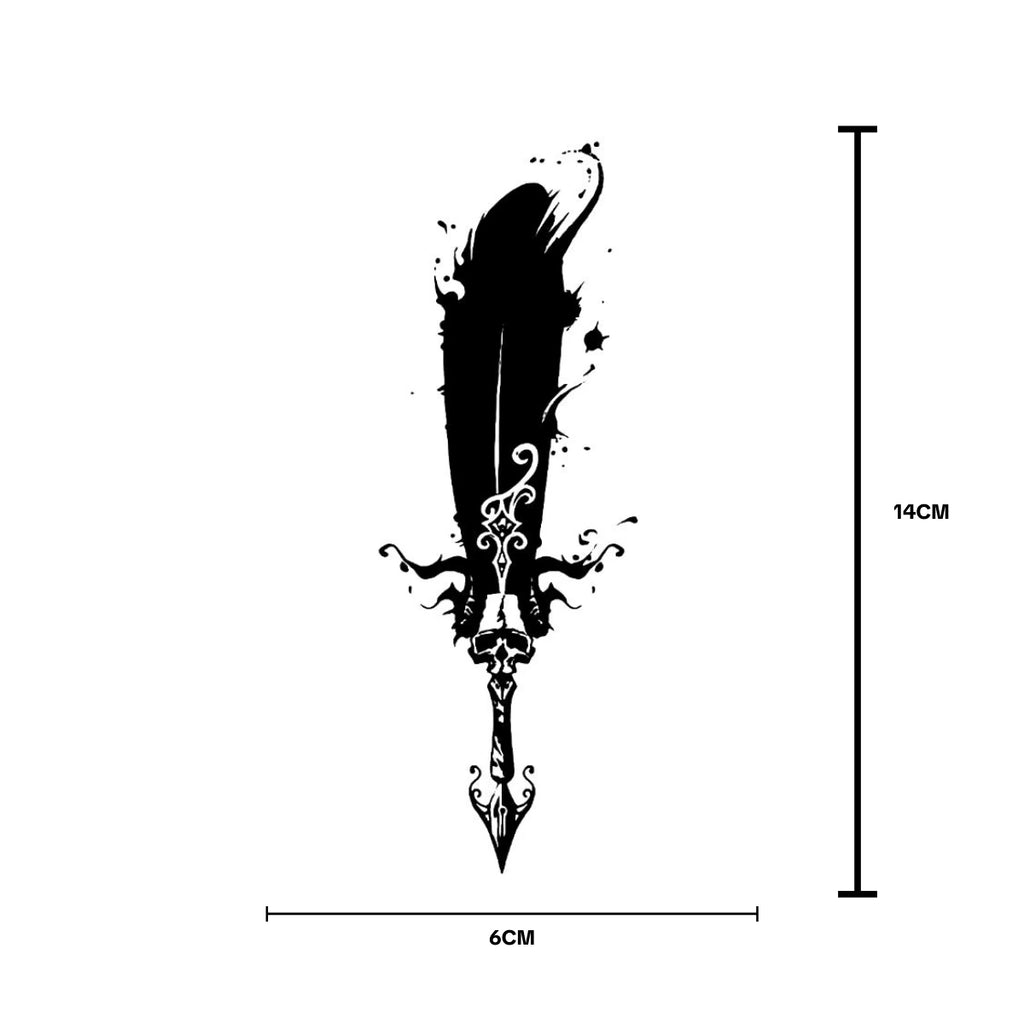 (Özel Tasarım) Quill - Yarı Kalıcı Dövme