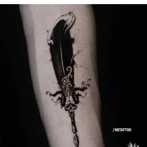 (Özel Tasarım) Quill - Yarı Kalıcı Dövme