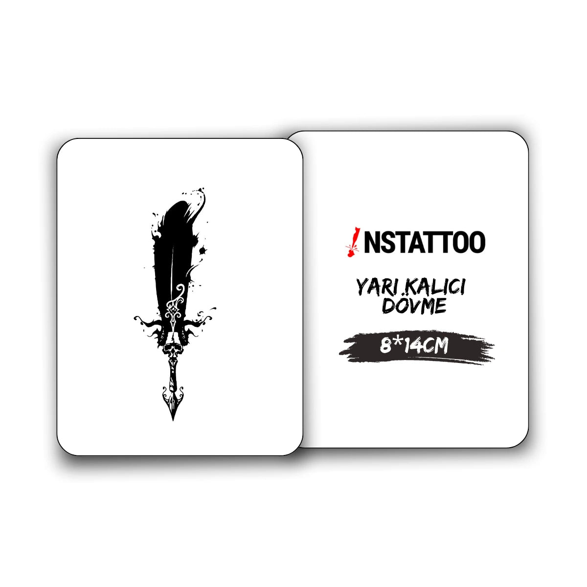 (Özel Tasarım) Quill - Yarı Kalıcı Dövme