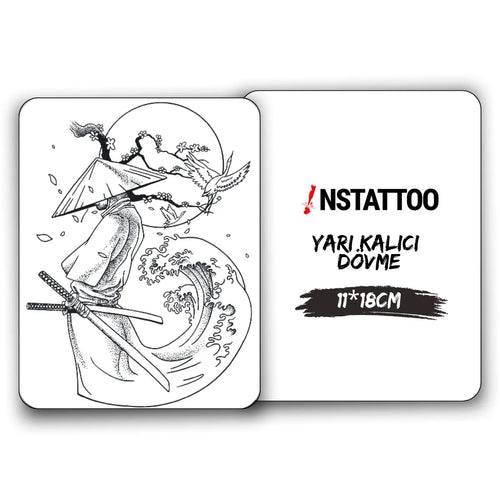 Hokusai - Yarı Kalıcı Dövme