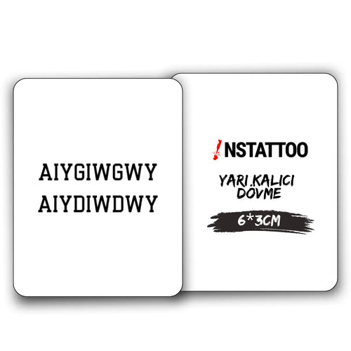 (Özel) If You -  Couple - Yarı Kalıcı Dövme