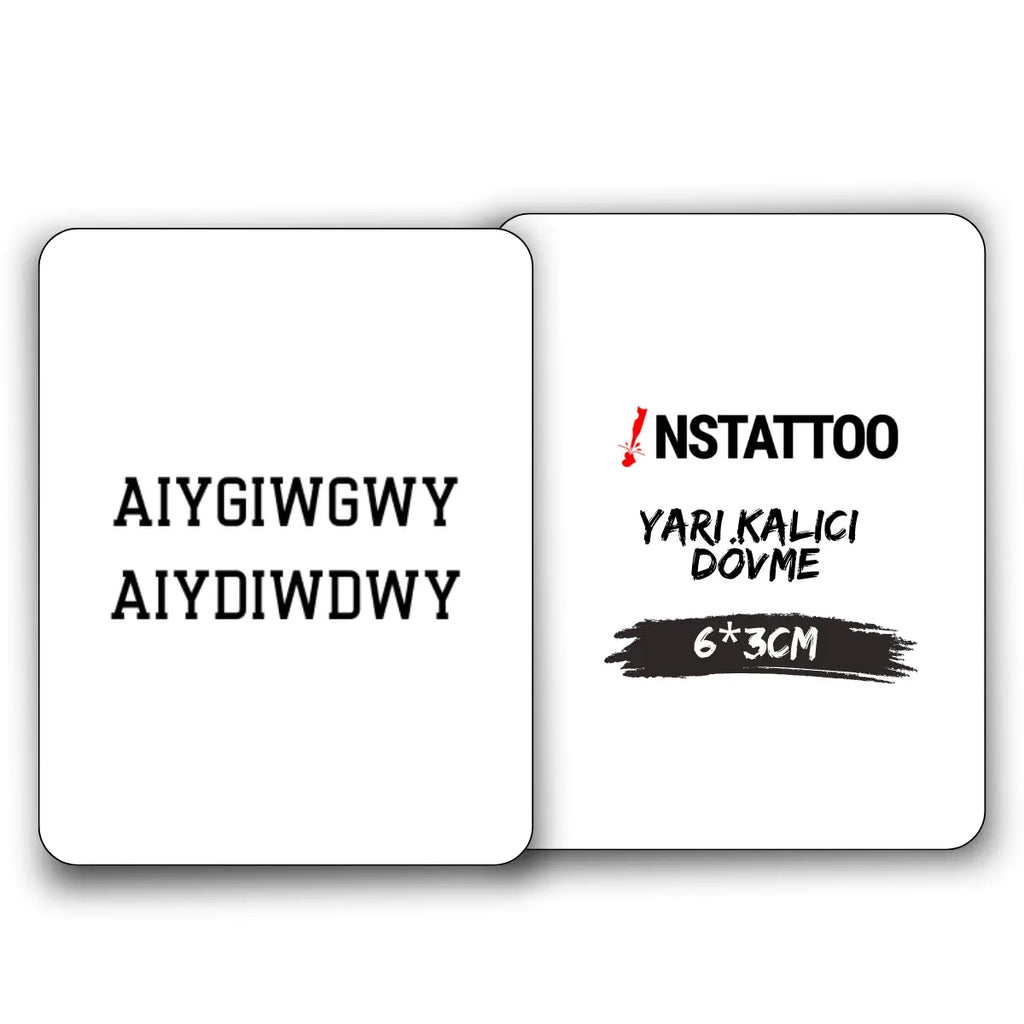 (Özel) If You -  Couple - Yarı Kalıcı Dövme