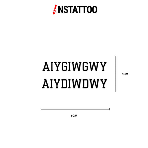 (Özel) If You -  Couple - Yarı Kalıcı Dövme