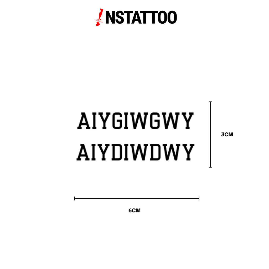 (Özel) If You -  Couple - Yarı Kalıcı Dövme