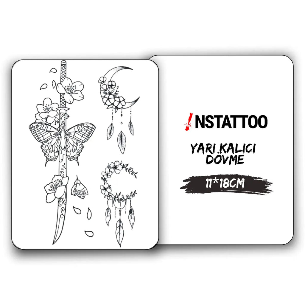 (3 Dövme) Kōyōzai - Yarı Kalıcı Dövme