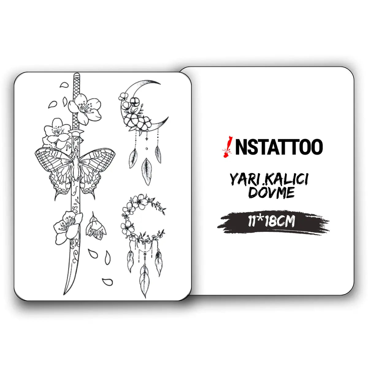 (3 Dövme) Kōyōzai - Yarı Kalıcı Dövme