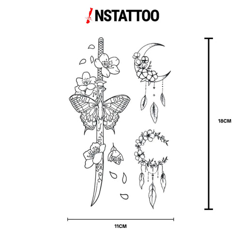 (3 Dövme) Kōyōzai - Yarı Kalıcı Dövme
