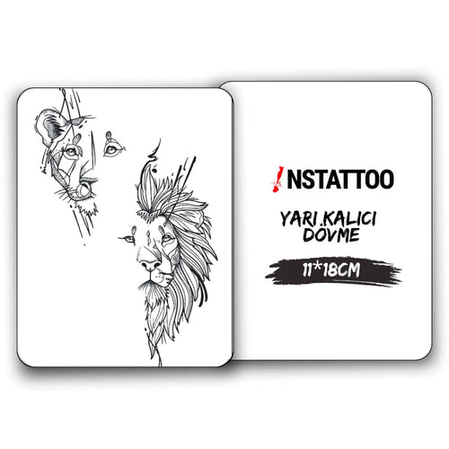 Kral ve Kraliçe - Yarı Kalıcı Dövme