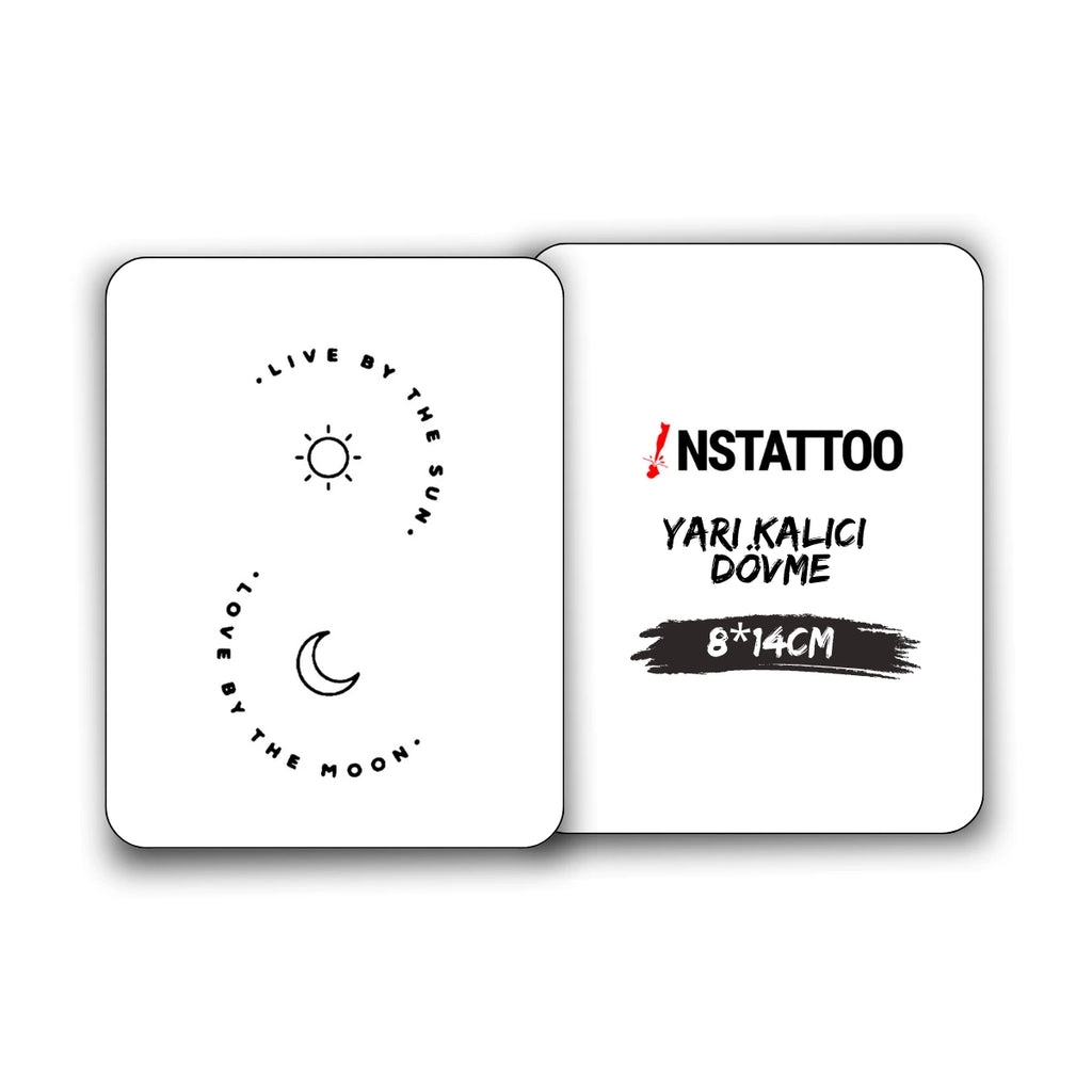 (Özel Tasarım) Live&Love - Yarı Kalıcı Dövme