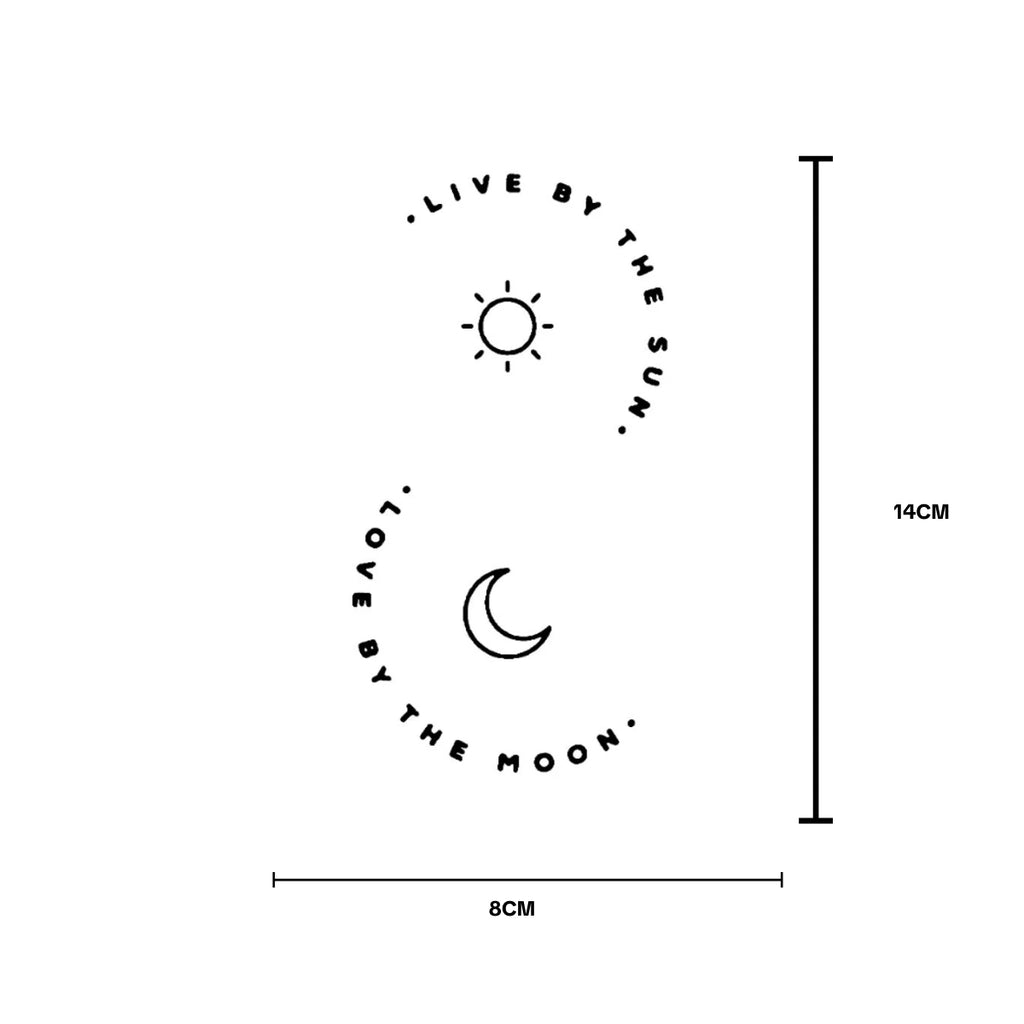 (Özel Tasarım) Live&Love - Yarı Kalıcı Dövme
