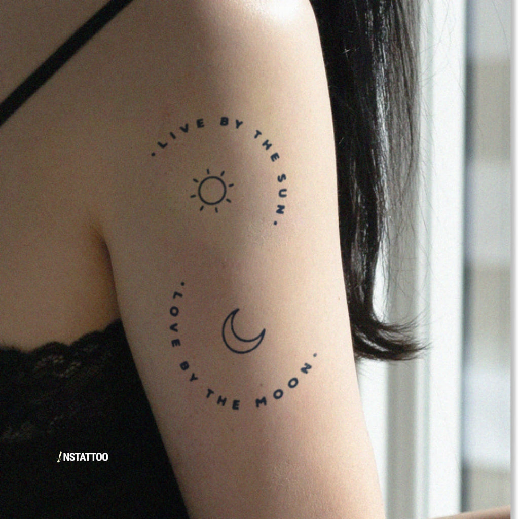 (Özel Tasarım) Live&Love - Yarı Kalıcı Dövme