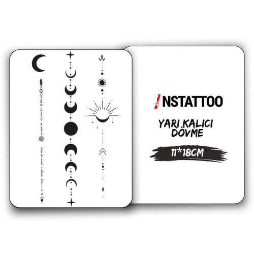 (3 Dövme) L U N A R - Yarı Kalıcı Dövme