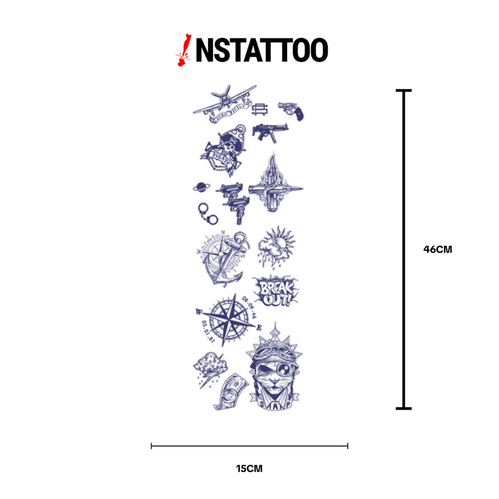 (15 Dövme) MADCAT - Yarı Kalıcı Dövme