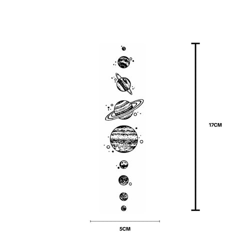 (Özel Tasarım) Milkyway - Yarı Kalıcı Dövme