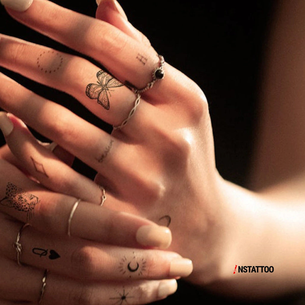 (30 Dövme) Minimal 7 - Yarı Kalıcı Dövme