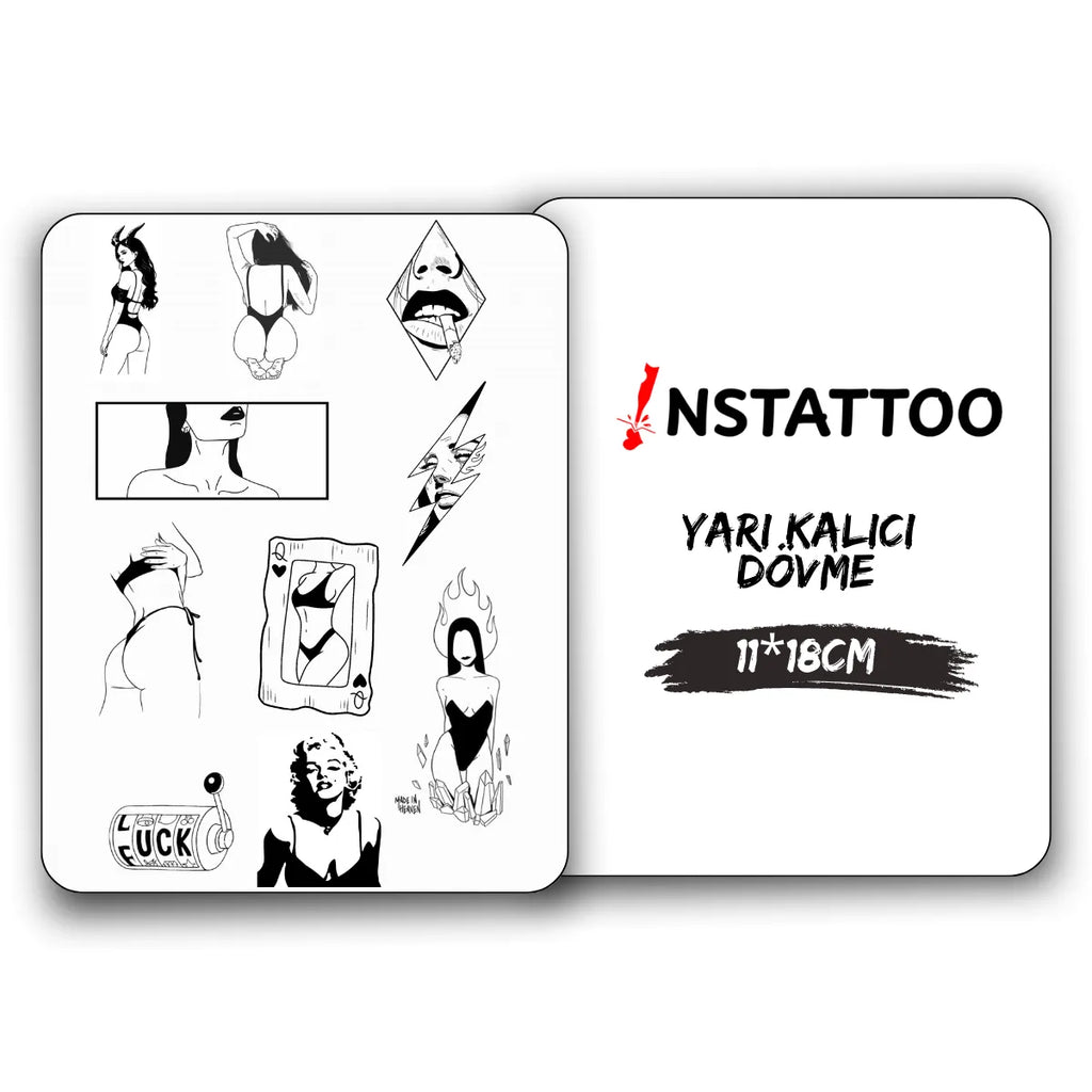 (Özel) Naughty - Yarı Kalıcı Dövme