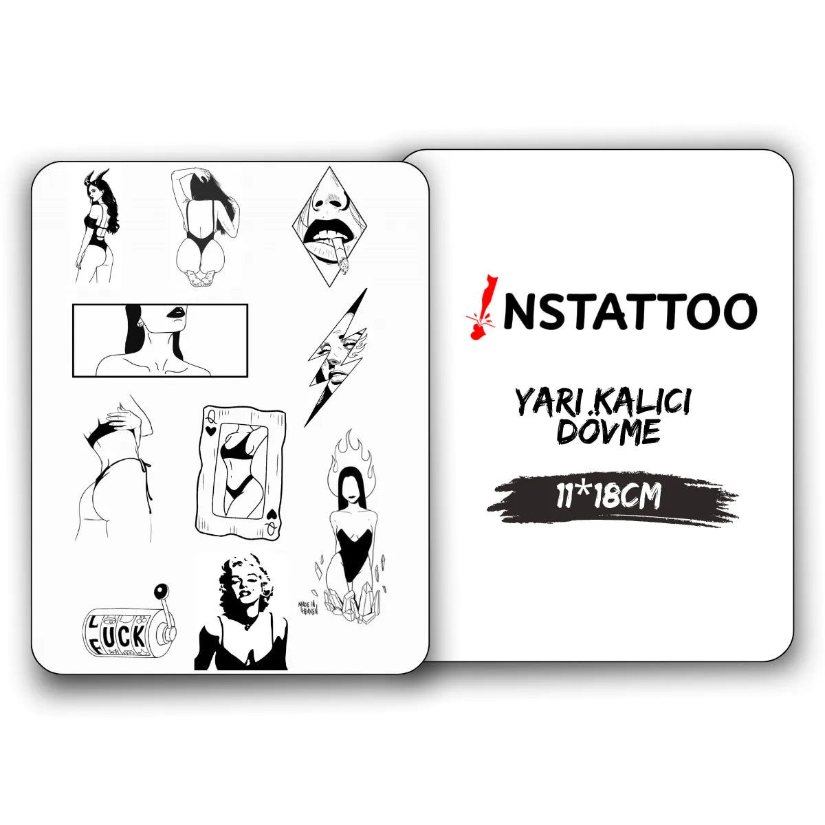 (Özel) Naughty - Yarı Kalıcı Dövme