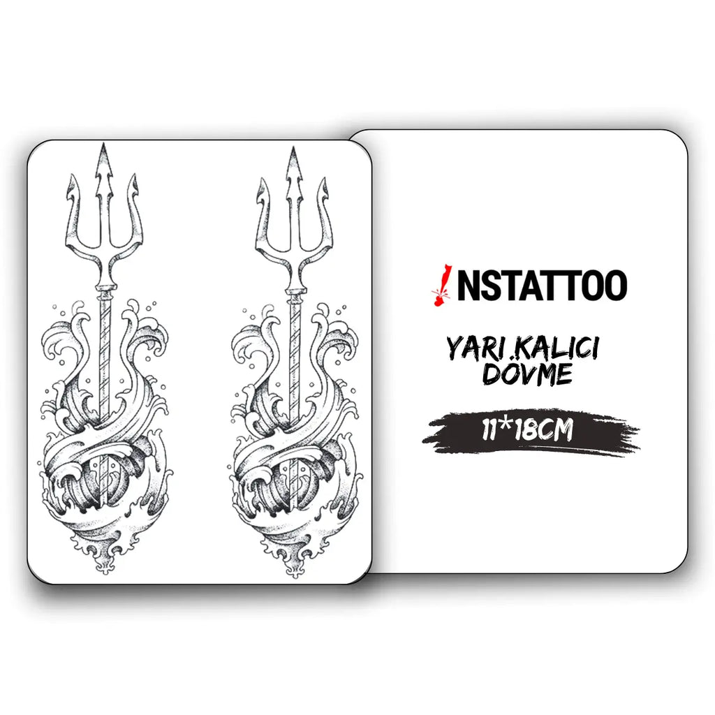 Neptün 2'Li - Yarı Kalıcı Dövme