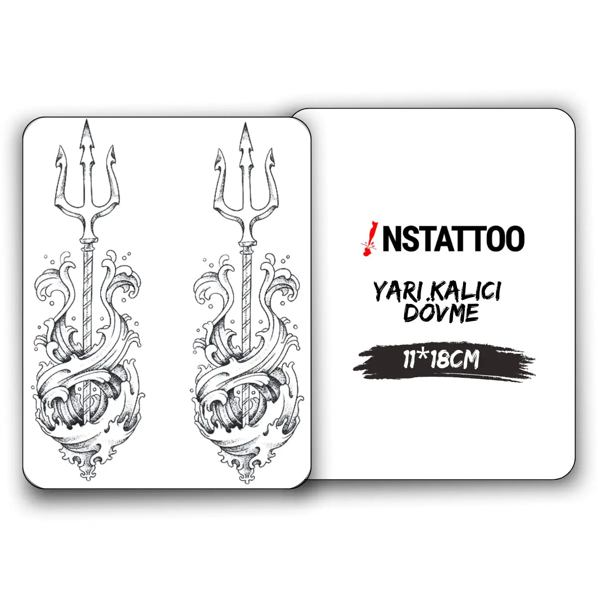 Neptün 2'Li - Yarı Kalıcı Dövme