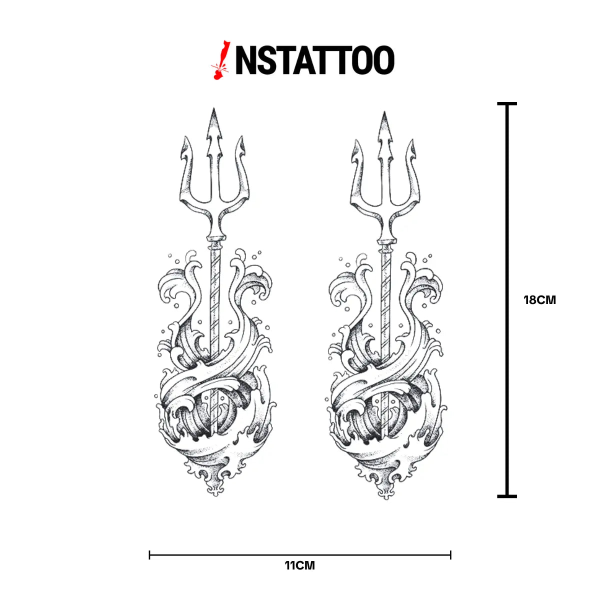 Neptün 2'Li - Yarı Kalıcı Dövme