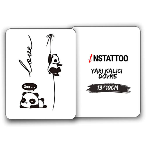 Panda - Yarı Kalıcı Dövme