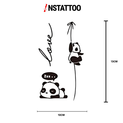 Panda - Yarı Kalıcı Dövme