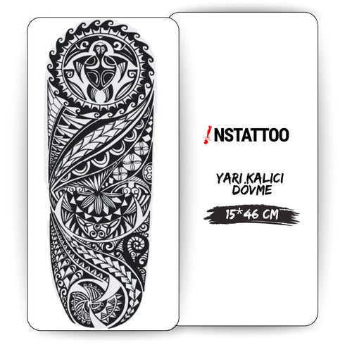 (Tüm Kol) Shell - Yarı Kalıcı Dövme