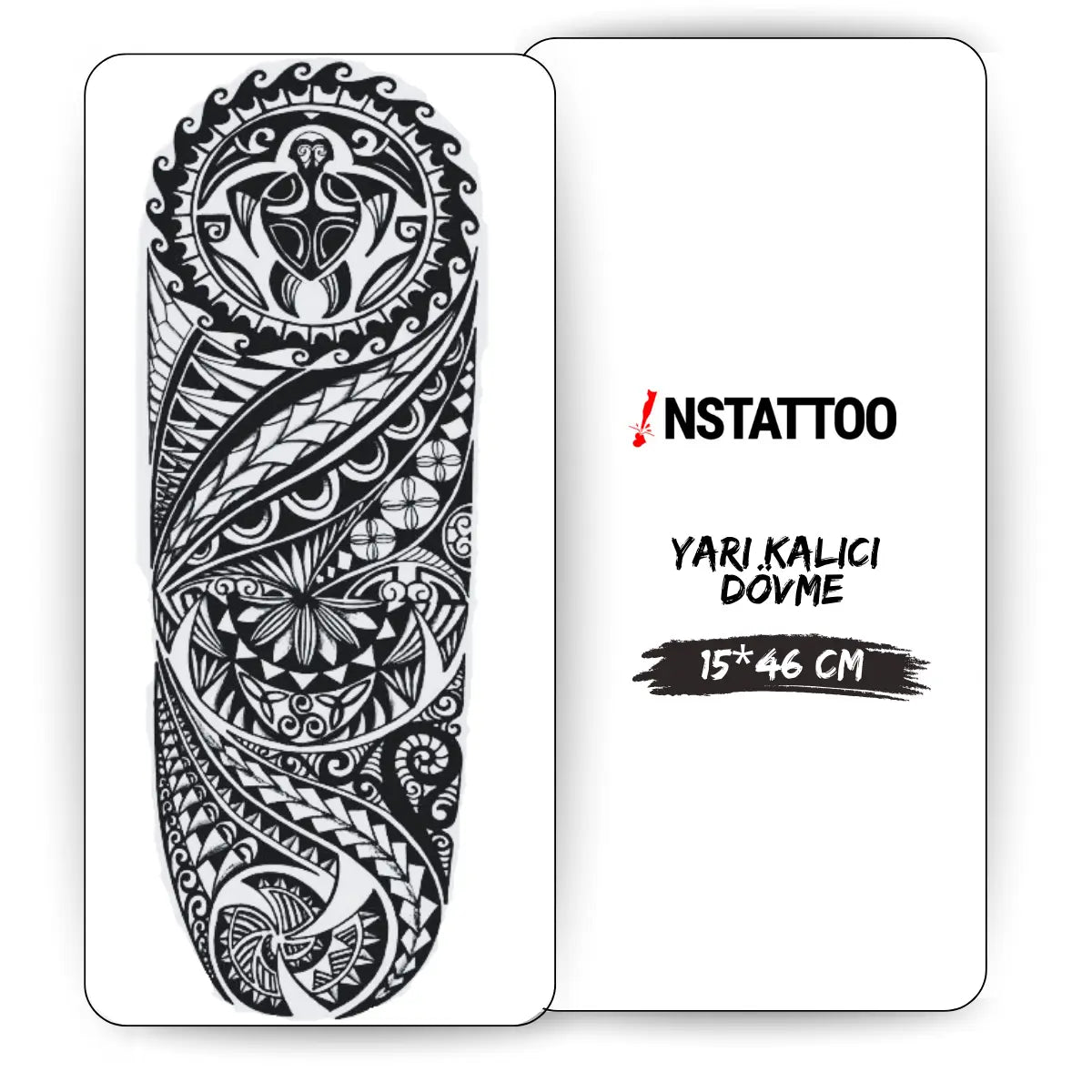 (Tüm Kol) Shell - Yarı Kalıcı Dövme