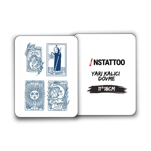 (4 Dövme) Spirited Away - Yarı Kalıcı Dövme